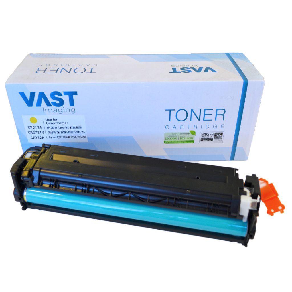 Vast Imaging HP CF212A/CANON CRG731 Yellow Toner