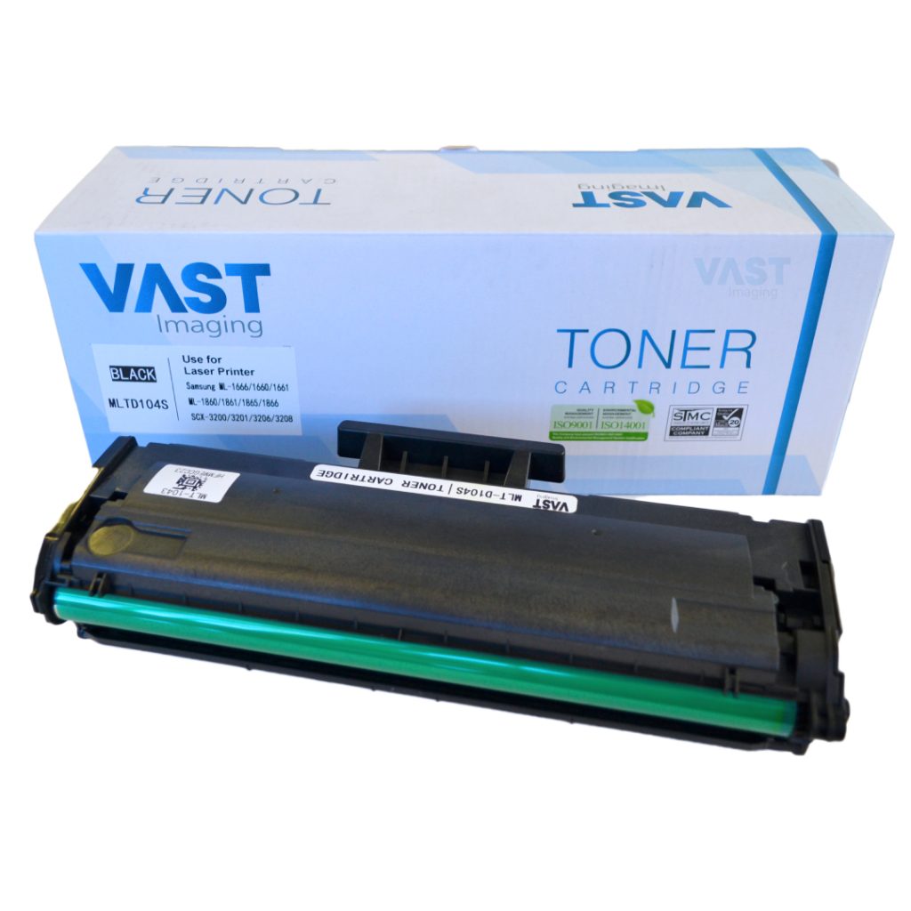 Vast Imaging SAMSUNG 1660/1670 MLTD104S Black Toner - Samsung ML-1660, ML-1665