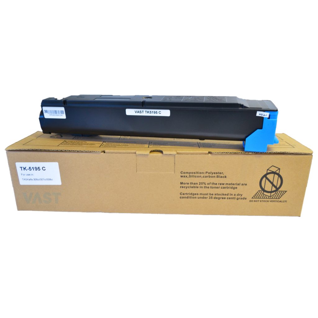 Vast Imaging TK5195 Cyan Toner for Kyocera TASKalfa 306ci/307ci/308ci (7000 pages @ 5%)