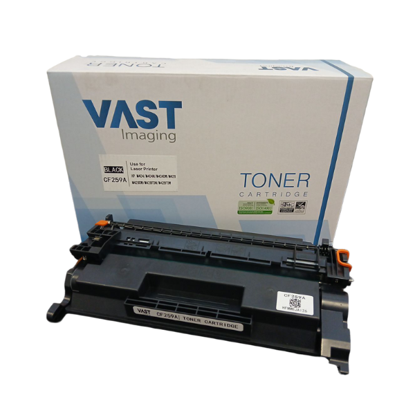 Vast Imaging HP CF259A Black Toner - HP LaserJet Pro M304a(W1A66A) / HP LaserJet Pro M404dn(W1A53A) / HP LaserJet Pro MFP M428dw(W1A28A) / HP LaserJet Pro M404dw(W1A56A) / HP LaserJet Pro M404n(W1A52A) / HP LaserJet Pro MFP M428fdn(W1A29A) / HP LaserJet Pro MFP M428fdw(W1A30A), HP 59 Toner Cartridge (CF259A)