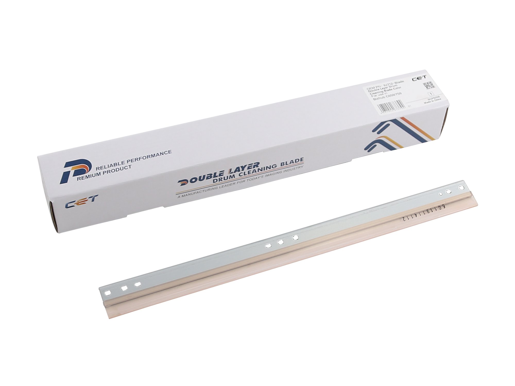 CET Iu712-Blade Color Double Layer Drum Cleaning Blade for Konica Minolta Bizhub C659 / C759