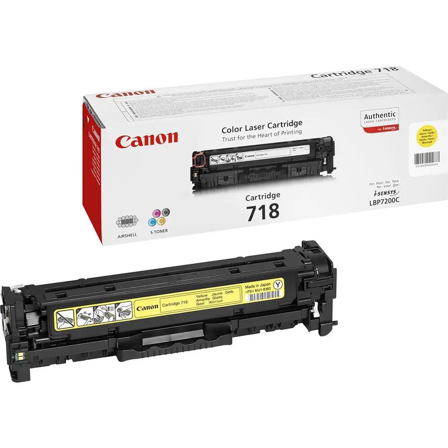Original Canon CRG 718 Y Toner Cartridge