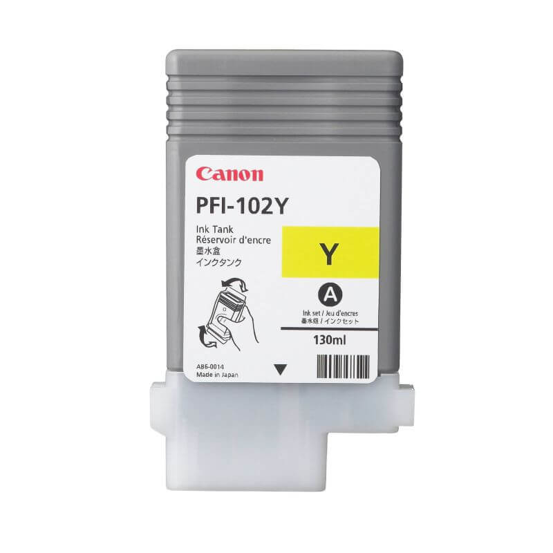 Original Canon PFI-102 Yellow Ink Cartridge