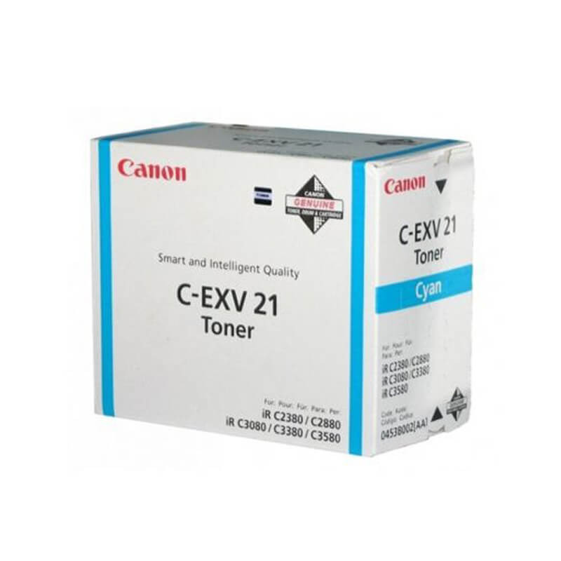 Original Canon C-EXV 21 Cyan Toner Cartridge