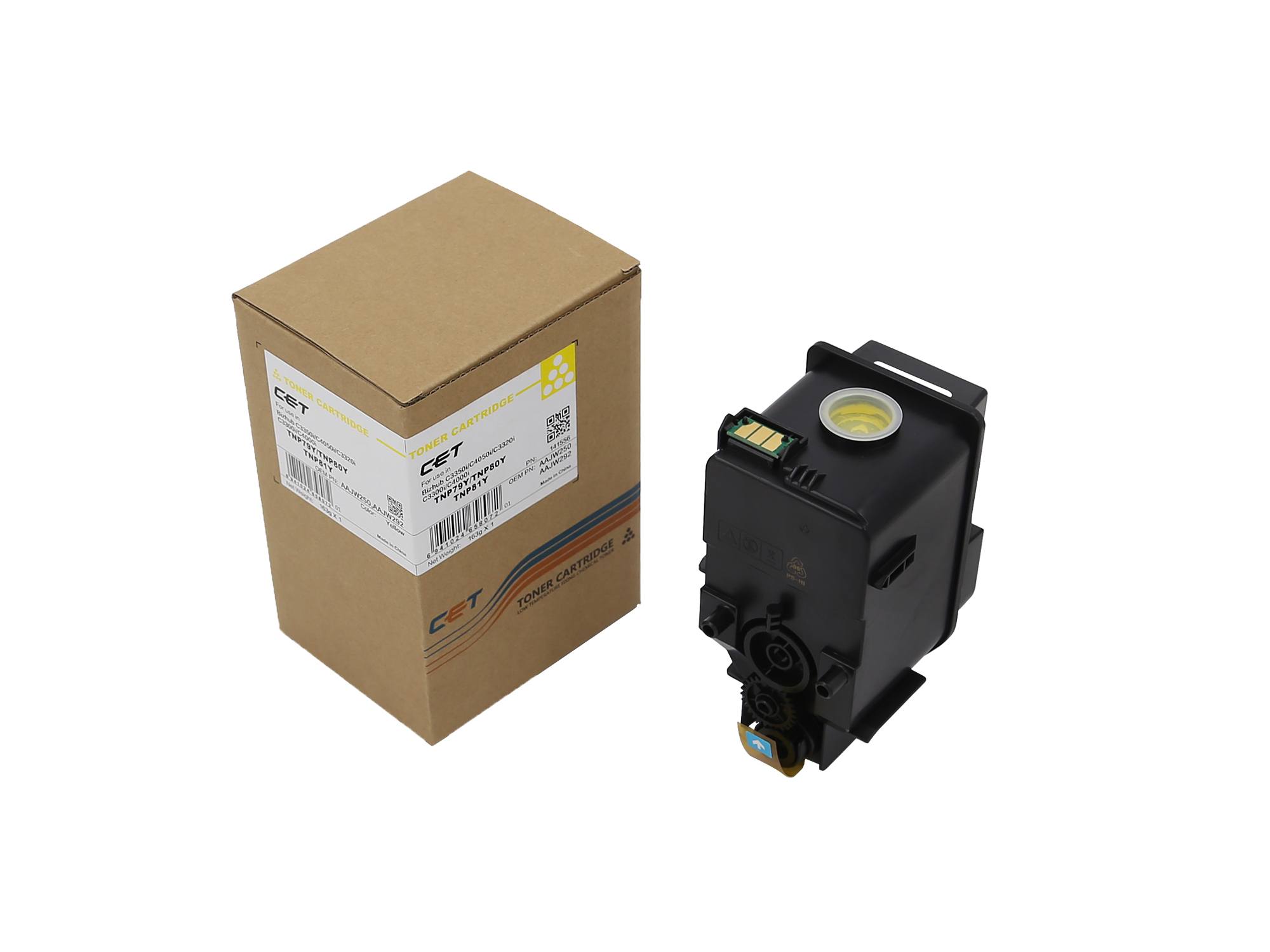 CET Tnp79Y Tnp80Y Tnp81Y Yellow Toner Cartridge for Konica Minolta BIZHUB C3300i / C3301i / C3320i / C3321i / C3350i / C3351i & 4 more
