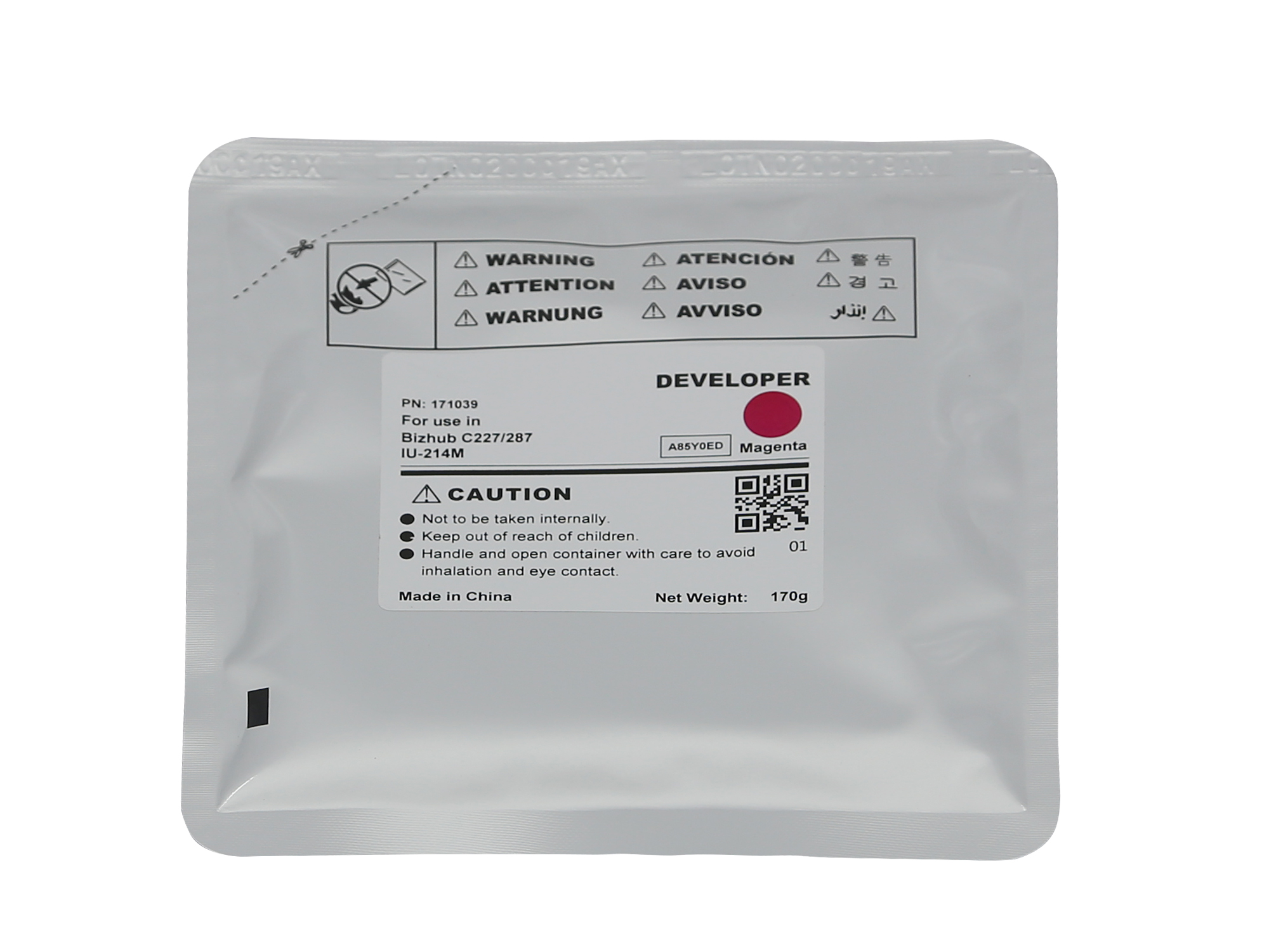 CET Iu-214M Magenta Imaging Unit Rebuild Kit for Konica Minolta BIZHUB C227