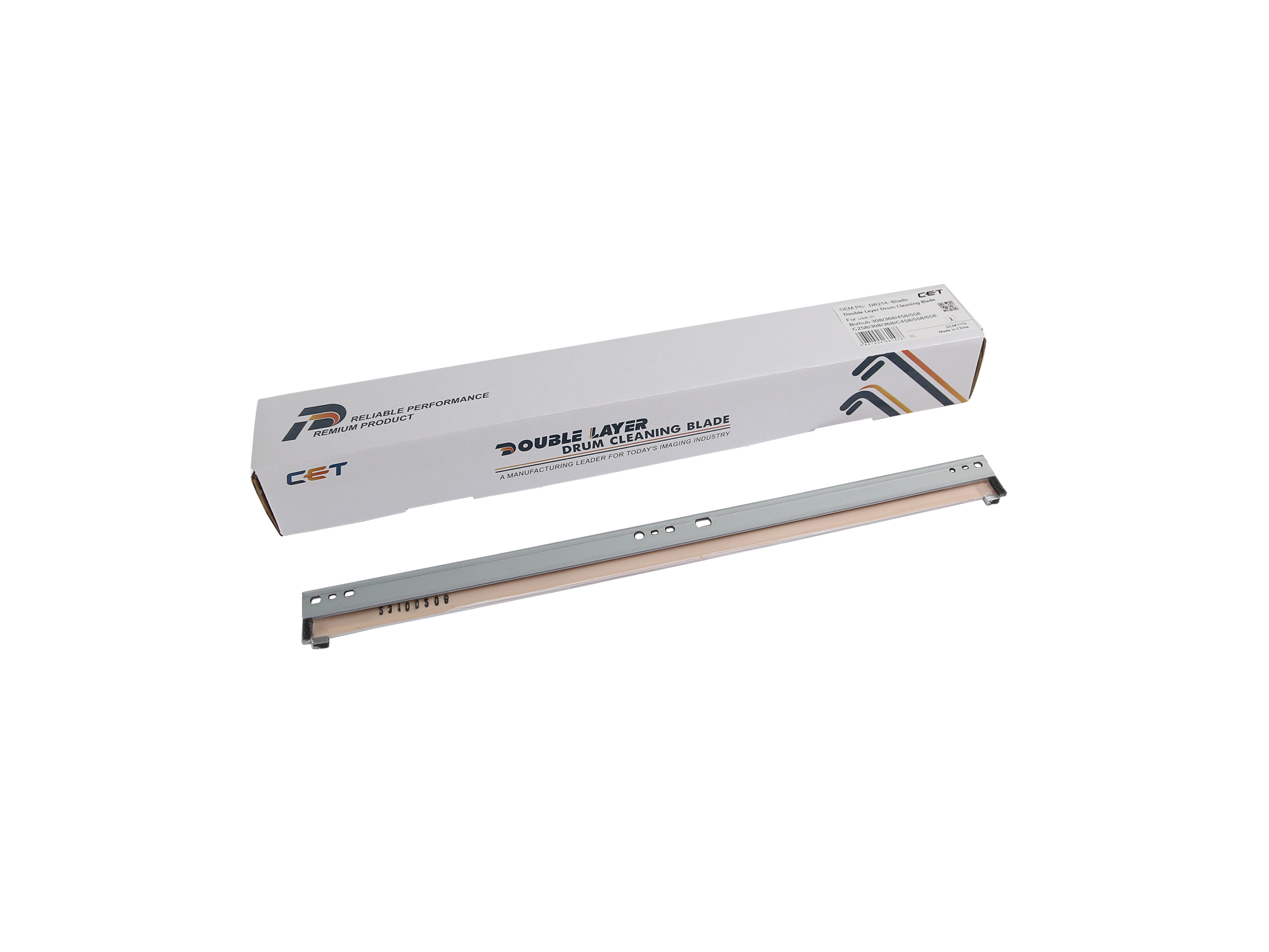 CET Drum Cleaning Blade (Dr313/Dr512 Blade) for Konica Minolta Bizhub 308 / Bizhub 368 / Bizhub 458 / Bizhub 558 / Bizhub 224e / Bizhub 284e & 9 more