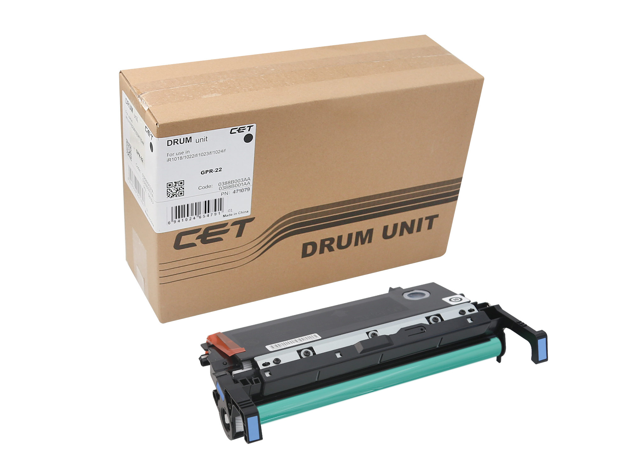 CET GPR-22 OPC Drum Kit for Canon IR 1018 / CANON IR 1018 J / CANON IR 1019 / CANON IR 1020 / CANON IR 1020 J / CANON IR 1022 & 7 more
