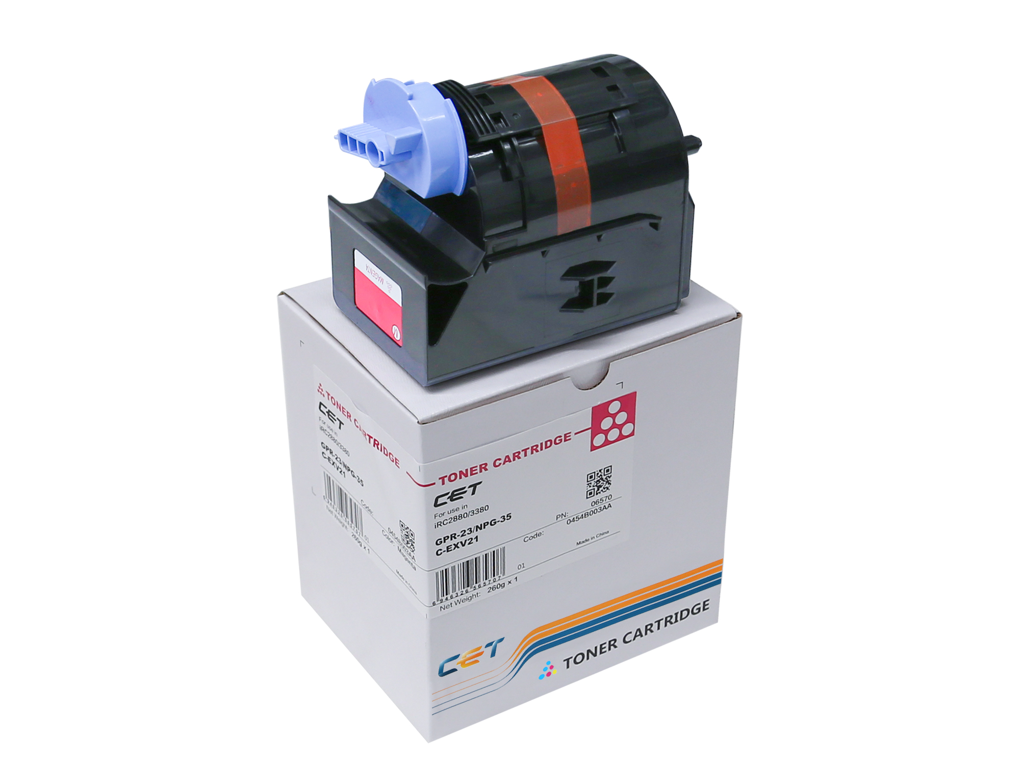 CET C-EXV21 0454B002AA Magenta Toner Cartridge for Canon IR C 2380 I / IR C 2550 / IR C 2550 F / IR C 2550 I / IR C 2880 / IR C 2880 F & 8 more
