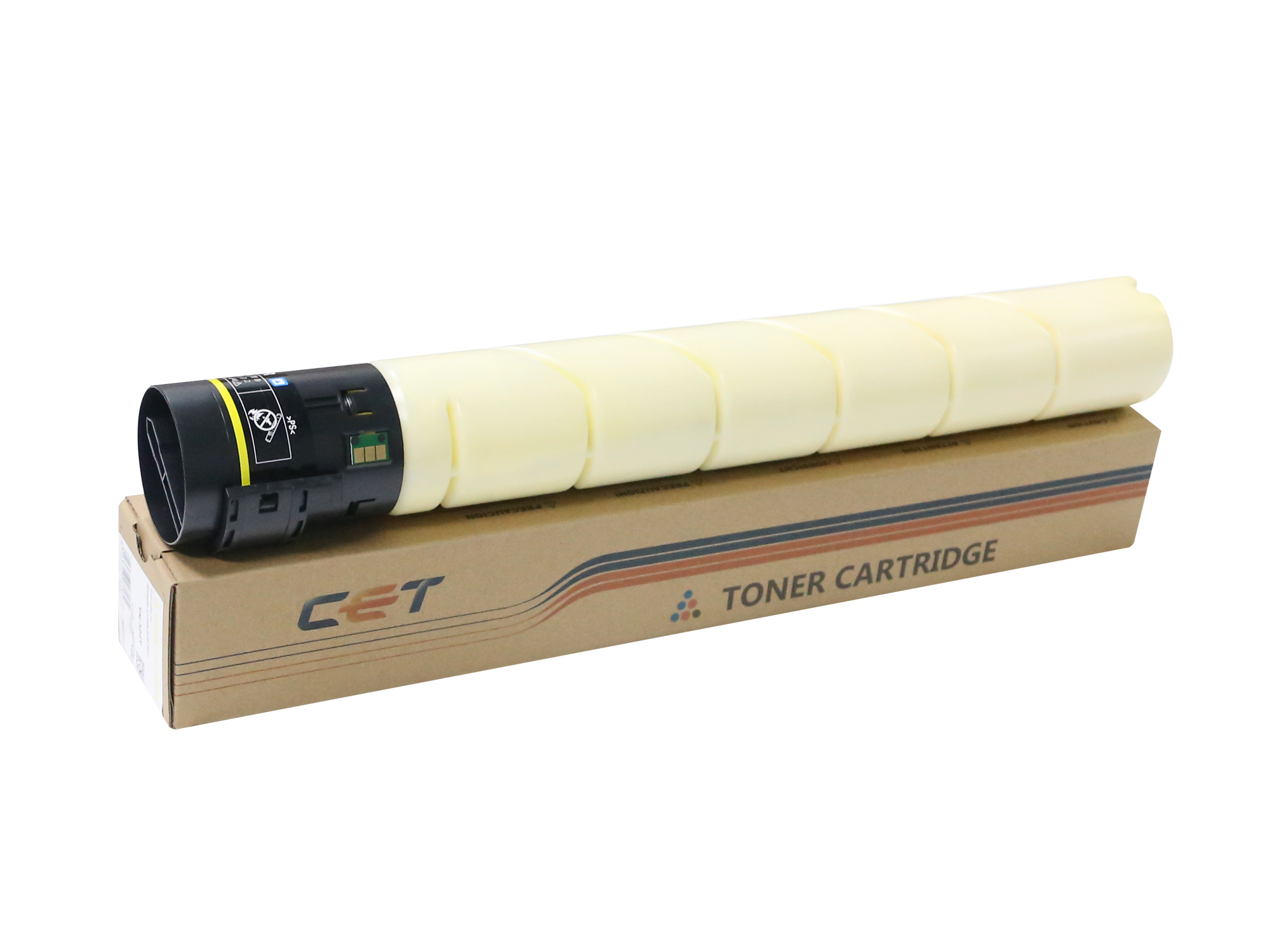 CET TN512Y TN324Y Yellow Toner Cartridge for Konica Minolta BIZHUB C258 / BIZHUB C308 / BIZHUB C368 / BIZHUB C454 / BIZHUB C454E / BIZHUB C554 & 1 more