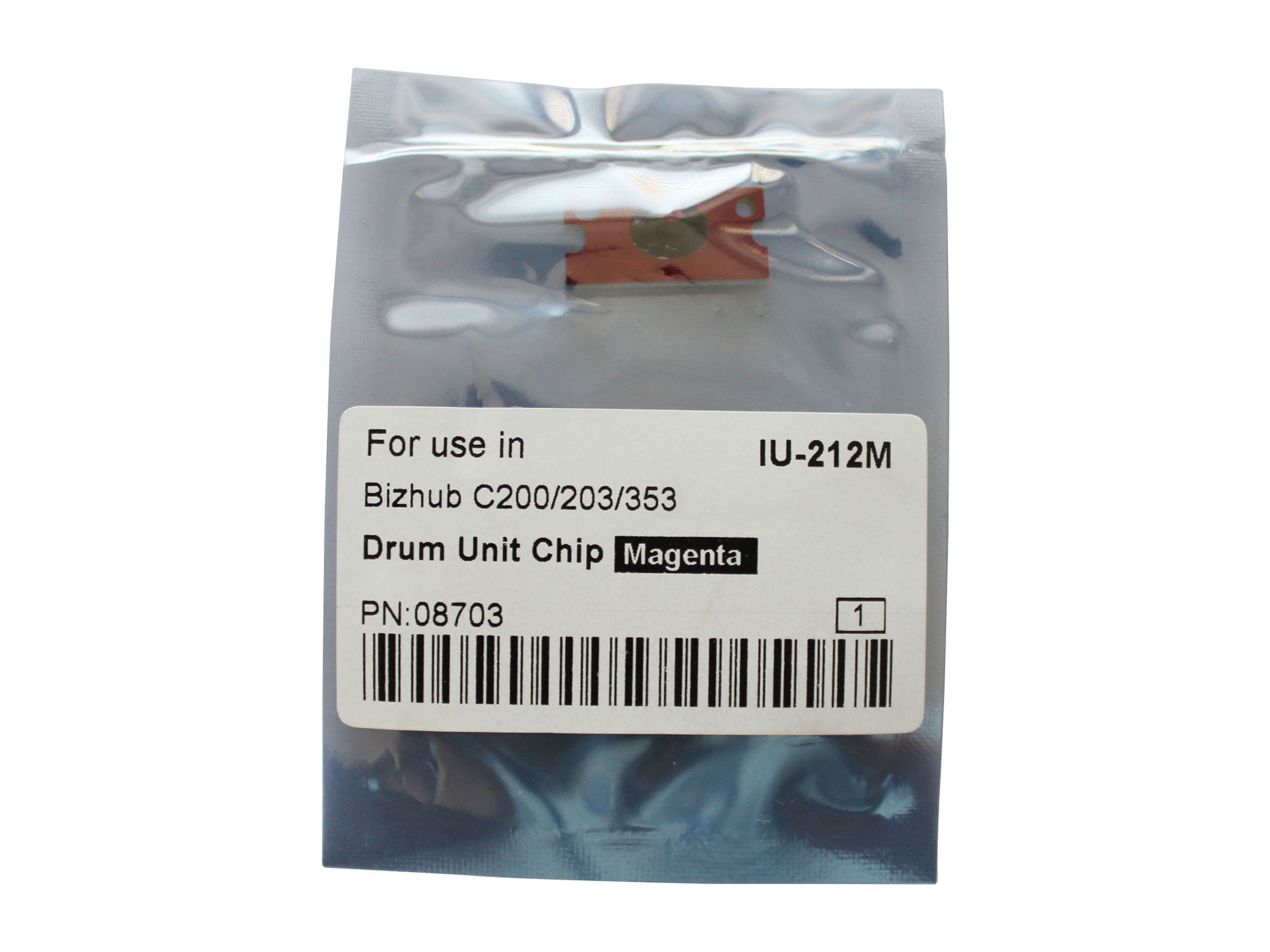 CET Magenta Imaging Unit Reset Chip for Konica Minolta BIZHUB C200 / BIZHUB C203 / BIZHUB C253 / BIZHUB C353