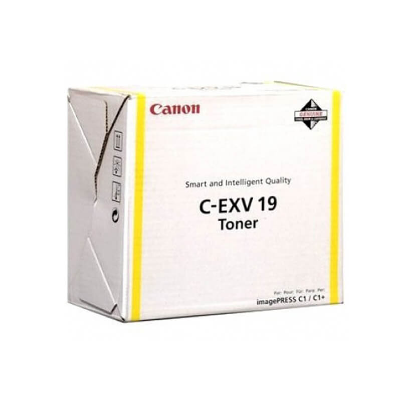 Original Canon C-EXV 19 Yellow Toner Cartridge