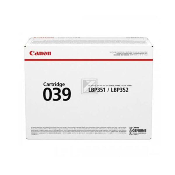 Original Canon CRG 039 Black Toner Cartridge