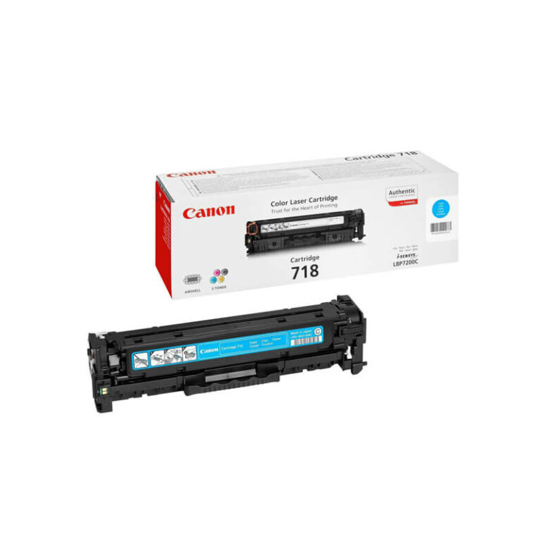 Original Canon CRG 718 Cyan Toner Cartridge