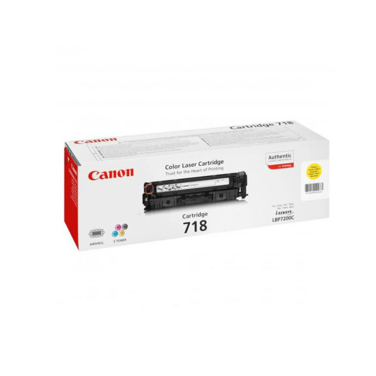 Original Canon CRG 718 Yellow Toner Cartridge