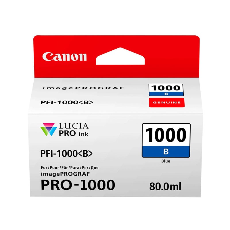 Original Canon PFI-1000 Blue Ink Cartridge