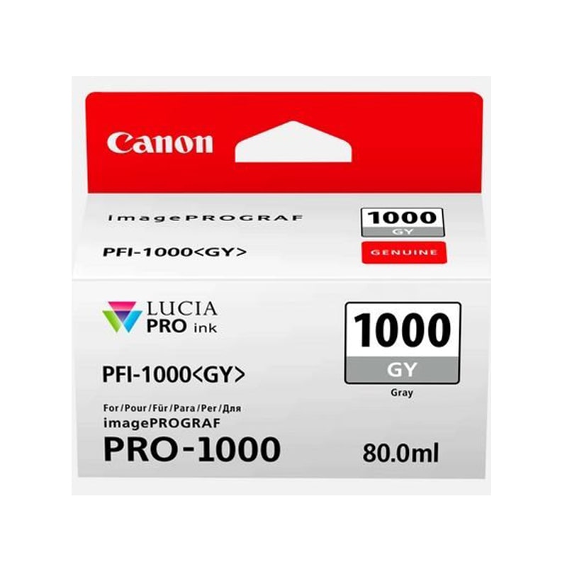 Original Canon PFI-1000 Grey Ink Cartridge