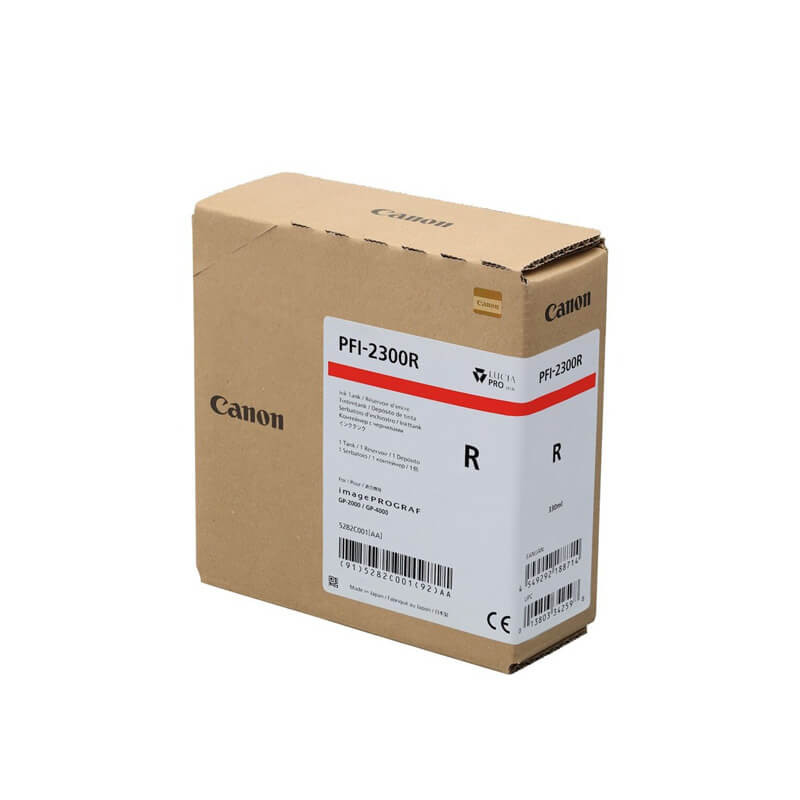 Original Canon PFI-2300 Red Ink Cartridge