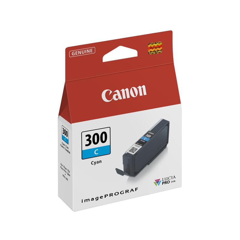 Original Canon PFI-300 Cyan Ink Cartridge