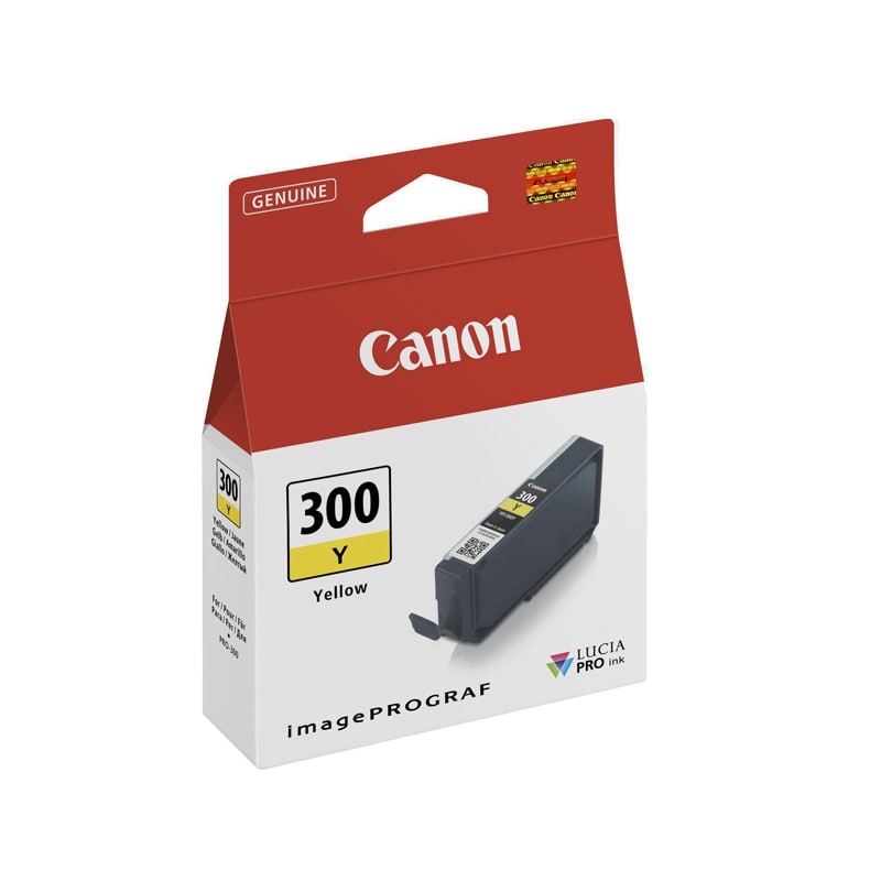 Original Canon PFI-300 Yellow Ink Cartridge