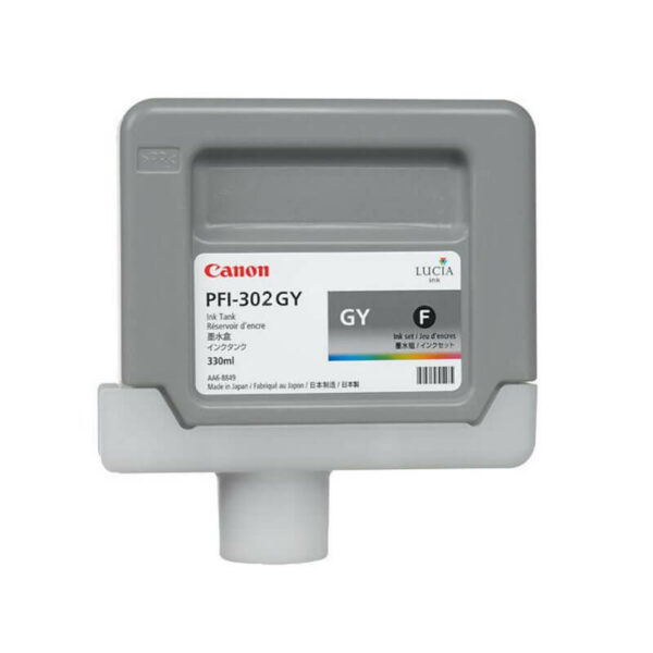 Canon PFI-302 Grey Ink Catridge