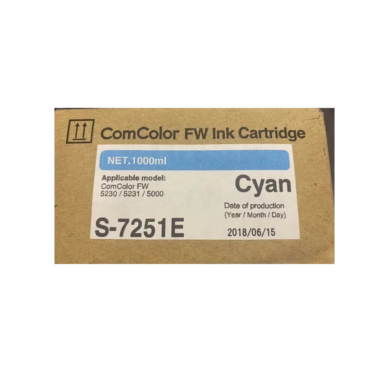 Compatible RISO S-7281E CYAN Ink Cartridge
